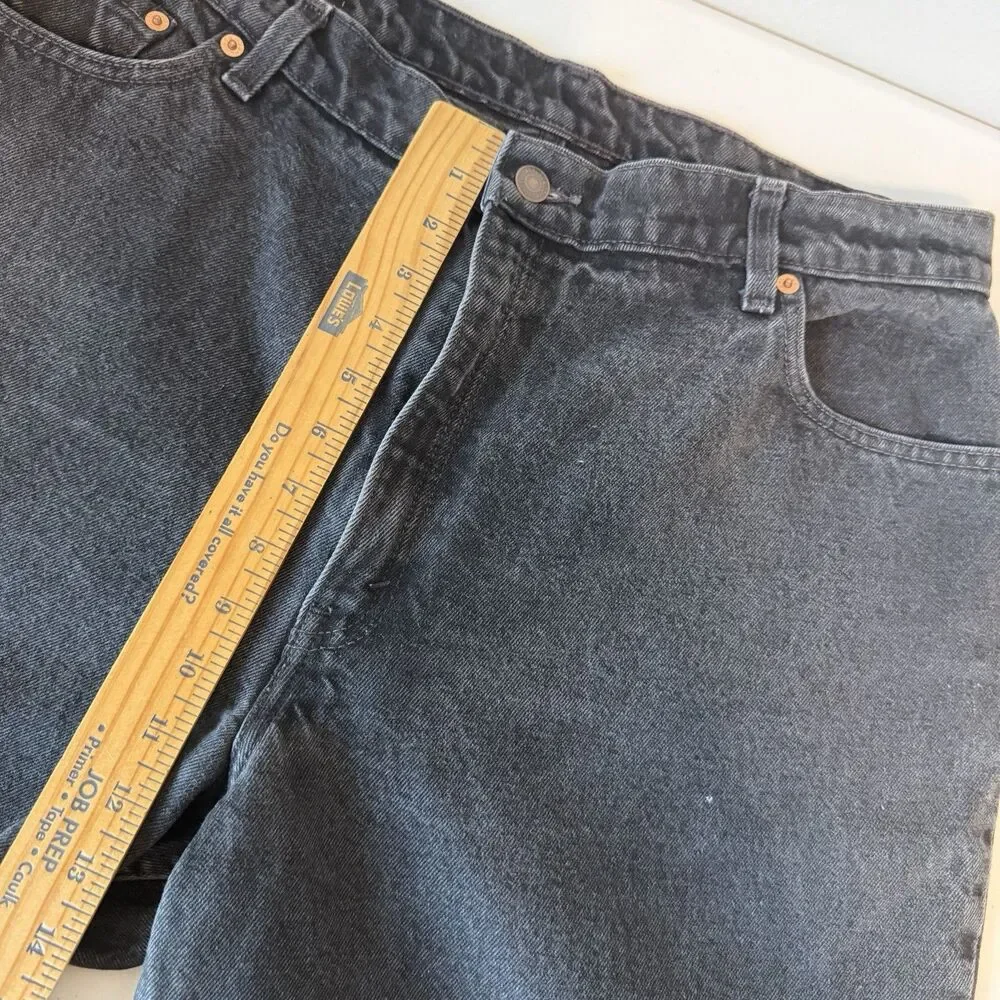 Vintage 90s Levi’s 550 Black Relaxed Taper Jeans 34x29 (Tag 18) Baggy Skater Fit